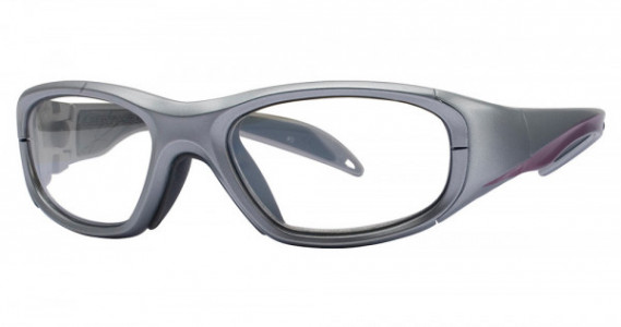 Rec Specs Morpheus II Sports Eyewear, 3 Shiny Silver/Navy Blue Stripe (Clear With Silver Flash Mirror)