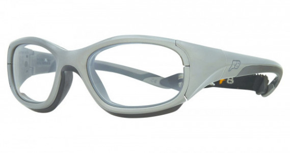Rec Specs Slam XL Sports Eyewear, 373 Shiny Gunmetal/Black (Clear With Silver Flash Mirror)