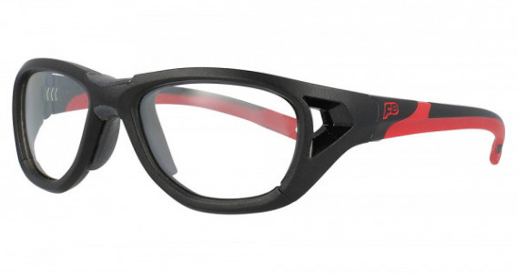 Rec Specs Sport Shift Sports Eyewear, 203 Matte Black/Red (Clear Silver Flash)