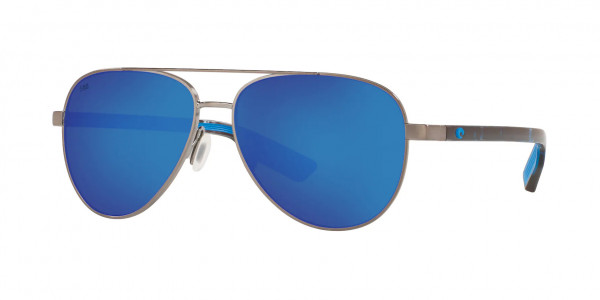 Costa Del Mar 6S4002 PELI Sunglasses, 400211 PELI 289 BRUSHED GUNMETAL BLUE (GREY)