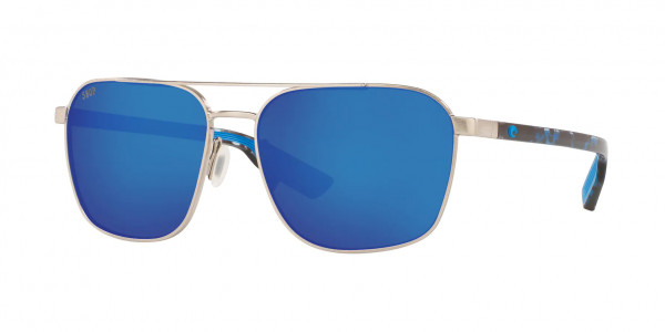 Costa Del Mar 6S4003 WADER Sunglasses, 400316 WADER 293 BRUSHED SILVER BLUE (SILVER)