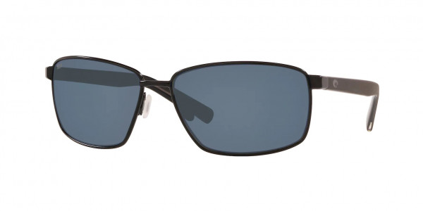 Costa Del Mar 6S4008 PONCE Sunglasses, 400803 PONCE 11 MATTE BLACK GRAY 580P (BLACK)