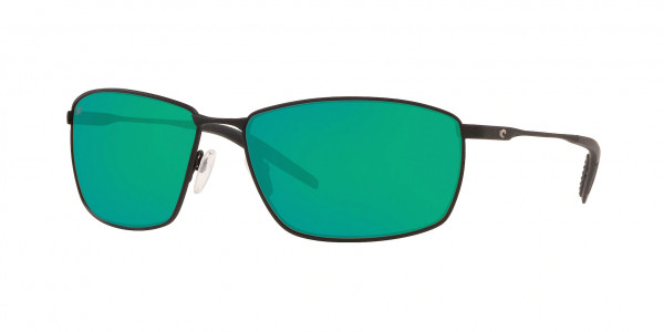 Costa Del Mar 6S6009 TURRET Sunglasses, 600903 TURRET 11 MATTE BLACK GREEN MI (BLACK)