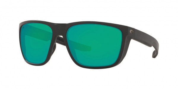 Costa Del Mar 6S9002 FERG Sunglasses, 900201 FERG 11 MATTE BLACK GREEN MIRR (BLACK)