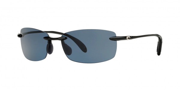 Costa Del Mar 6S9071 BALLAST Sunglasses, 907102 BALLAST 11 SHINY BLACK GRAY 58 (BLACK)