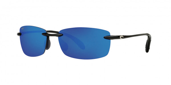 Costa Del Mar 6S9071 BALLAST Sunglasses, 907105 BALLAST 11 SHINY BLACK BLUE MI (BLACK)
