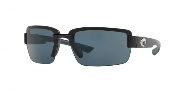 Costa Del Mar 6S9073 GALVESTON Sunglasses, 907302 GALVESTON 11 SHINY BLACK GRAY (BLACK)