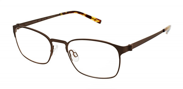Red Raven CLEARVISION RUTGERS Eyeglasses, Brown Matte