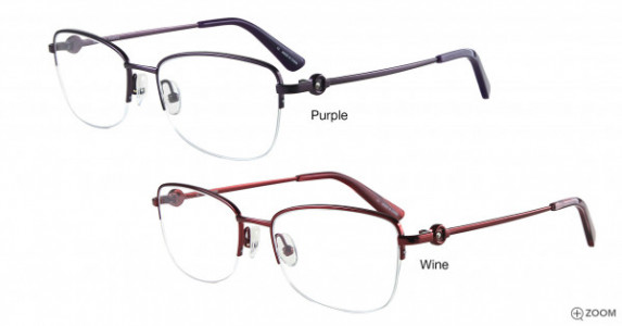 Bulova Palenque Eyeglasses, Purple