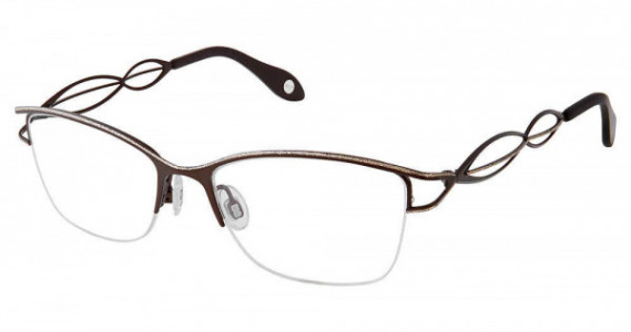 Fysh UK F-3644 Eyeglasses, S202-BROWN GOLD