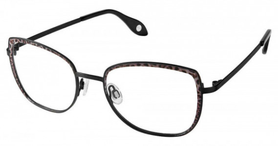 Fysh UK F-3643 Eyeglasses, M100-BLACK LEOPARD