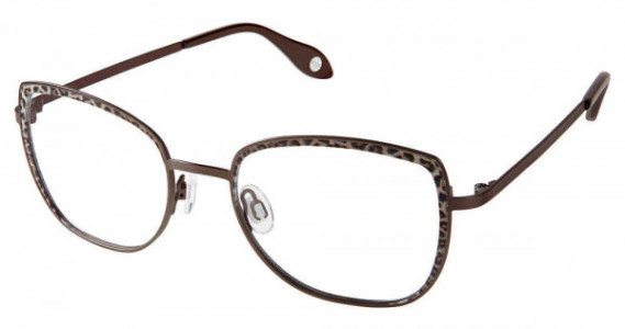 Fysh UK F-3643 Eyeglasses, M202-BROWN LEOPARD
