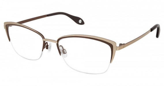 Fysh UK F-3635 Eyeglasses, S211-GOLD BROWN