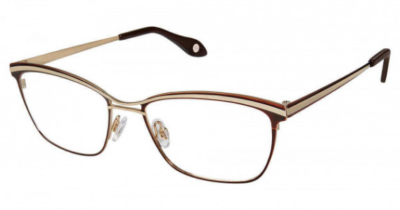 Fysh UK F-3628 Eyeglasses, S202-BROWN GOLD