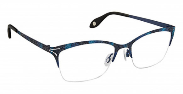 Fysh UK F-3609 Eyeglasses, (840) BLUEBERRY BLACK