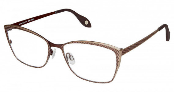 Fysh UK F-3602 Eyeglasses, 811-BROWN CHAMPAGNE