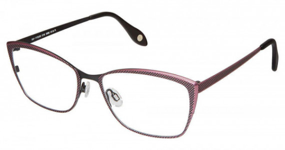 Fysh UK F-3602 Eyeglasses, 813-BLACK ROSE