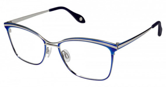 Fysh UK F-3595 Eyeglasses, 785-SAPPHIRE SILVER