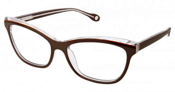 Fysh UK F-3592 Eyeglasses, 772-BROWN CRYSTAL