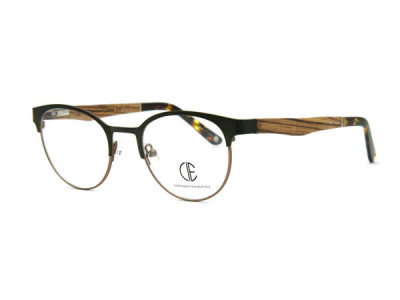 CIE SEC701 Eyeglasses, MATT CAFE/OLIVE (2)