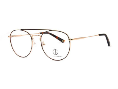 CIE SEC148 Eyeglasses, BROWN/GOLD (2)