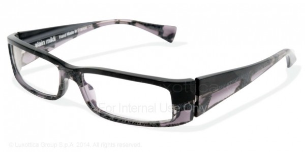 Alain Mikli A00412 - AL0412 Eyeglasses, 0107 NACRED BLACK-GREY