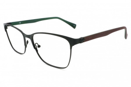 Eyecroxx EC518M LIMITED STOCK Eyeglasses, C1 Mat Black Burgundy Green