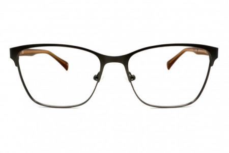 Eyecroxx EC518M LIMITED STOCK Eyeglasses, C2 Mat Silver Charcoal Brown