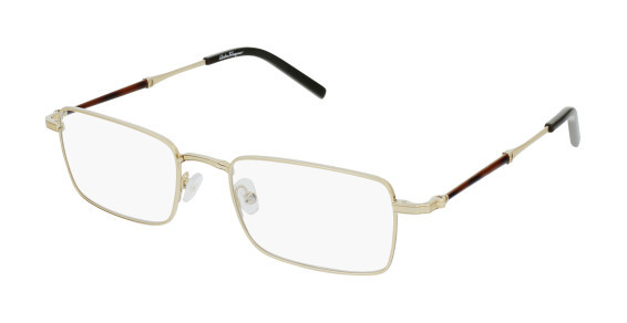 Ferragamo SF2212 Eyeglasses, (717) SHINY GOLD