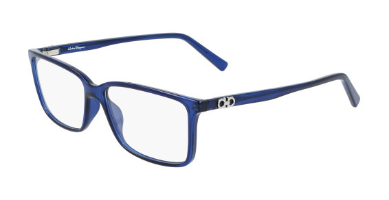 Ferragamo SF2894 Eyeglasses, (414) CRYSTAL BLUE