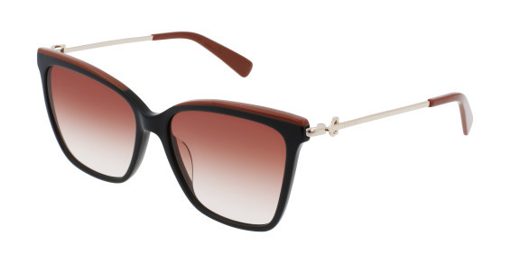 Longchamp LO683S Sunglasses, (001) BLACK