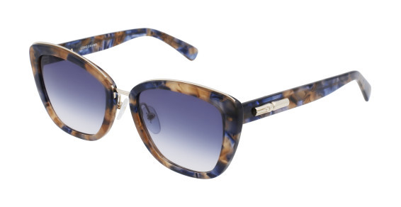 Longchamp LO687S Sunglasses, (433) BLUE HAVANA