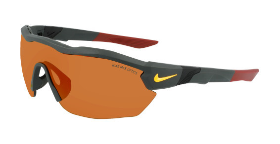 Nike NIKE SHOW X3 ELITE L M DJ5559 Sunglasses, (355) MATTE SEQUOIA/GREY-ORANGE