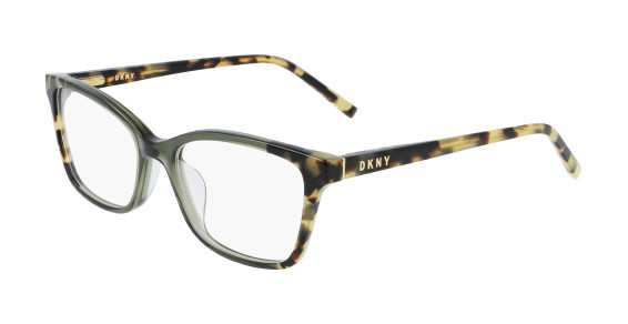 DKNY DK5034 Eyeglasses, (281) TOKYO TORTOISE/GREEN