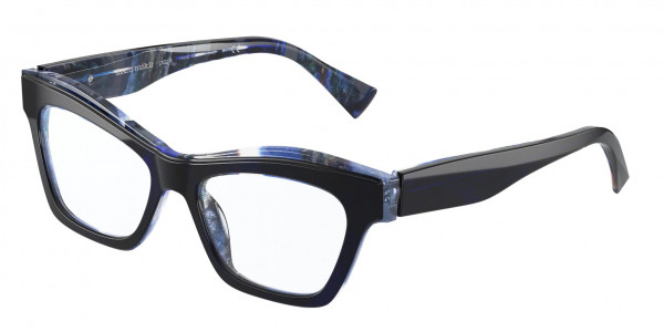 Alain Mikli A03113 EMELYNNE Eyeglasses, 004 BLUE/WAVES BLUE (BLUE)