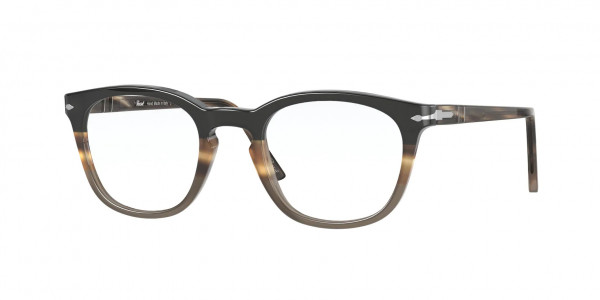 Persol PO3258V Eyeglasses, 1135 STRIPED BROWN & GREY & BLACK (MULTI)