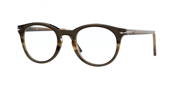 Persol PO3259V Eyeglasses, 1135 STRIPED BROWN & GREY & BLACK (MULTI)