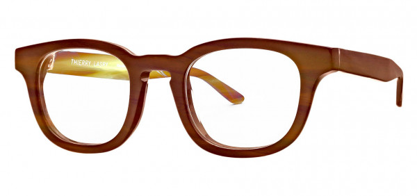 Thierry Lasry DYSTOPY Eyeglasses, Brown & Yellow Horn