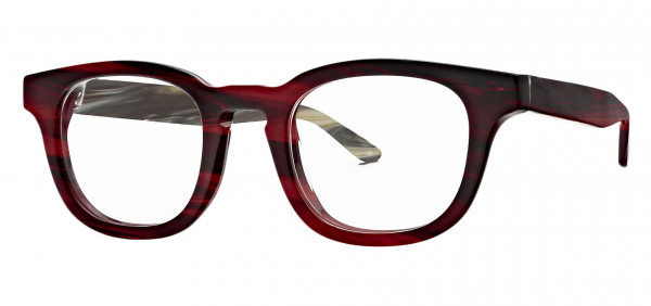 Thierry Lasry DYSTOPY Eyeglasses, Burgundy & Horn Back