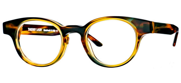 Thierry Lasry DYNAMYTY Eyeglasses, Blue & Brown Pattern