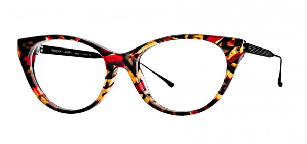 Thierry Lasry ENEMY Eyeglasses, Red & Yellow Pattern