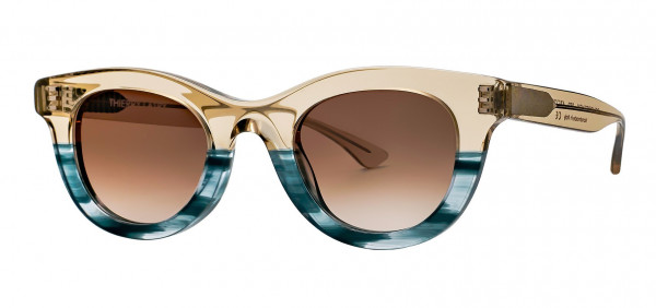 Thierry Lasry CONSISTENCY Sunglasses, Beige & Turquoise