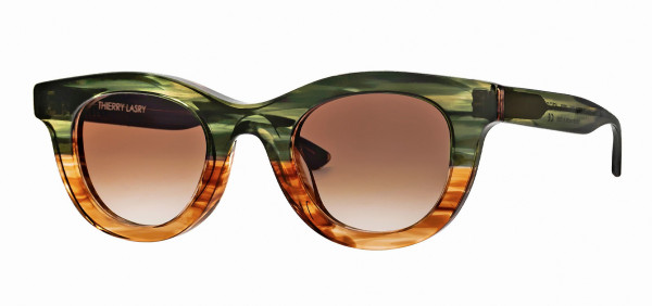 Thierry Lasry CONSISTENCY Sunglasses, Green & Brown