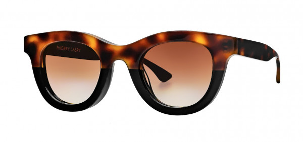 Thierry Lasry CONSISTENCY Sunglasses, Black & Havana Tortoise Shell