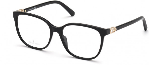 Swarovski SK5401 Eyeglasses, 001 - Shiny Black