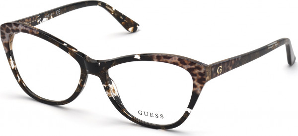 Guess GU2818 Eyeglasses, 050 - Animal/Texture / Animal/Texture