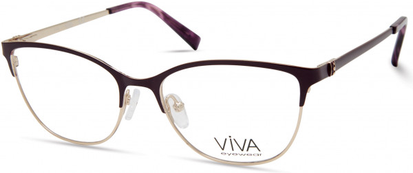 Viva VV4524 Eyeglasses, 082 - Matte Violet
