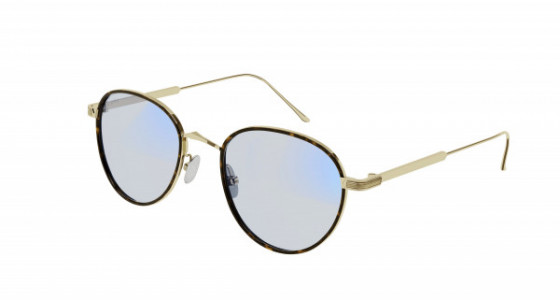 Cartier CT0250S Sunglasses, 009 - GOLD with LIGHT BLUE lenses