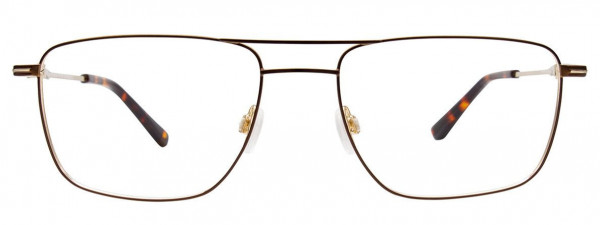 Takumi TK1167 Eyeglasses, 010 - Matt Dark Brown & Shiny Gold