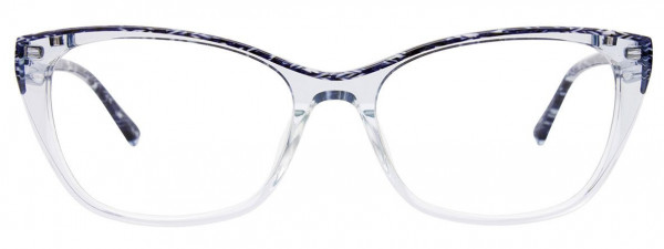Takumi TK1157 Eyeglasses, 050 - Blue Marbled & Crystal Light Blue